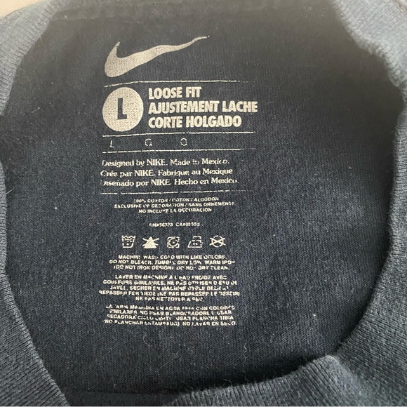 Navy Nike Cropped Tee - Picture 4 of 4